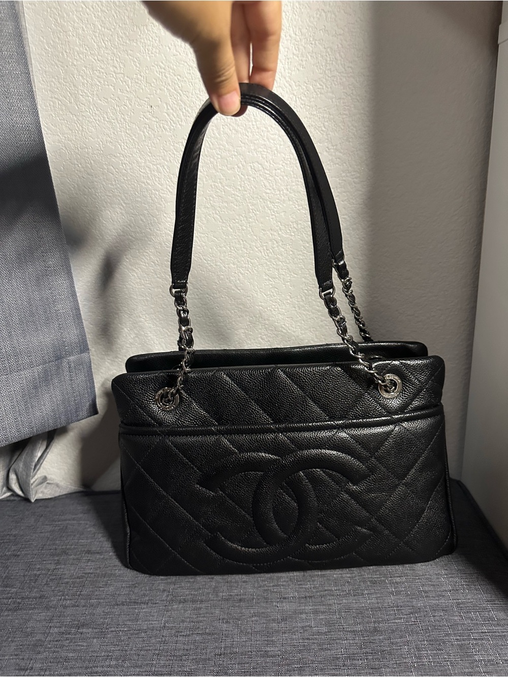 Chanel Black Quilted Leather Shoulder Bag